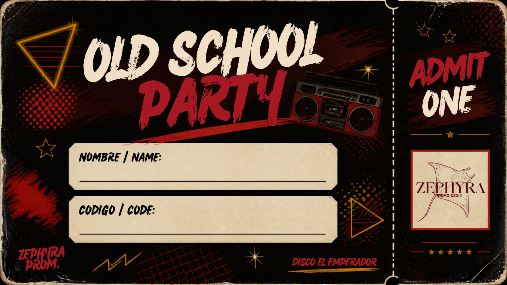 Ticket Old School Party